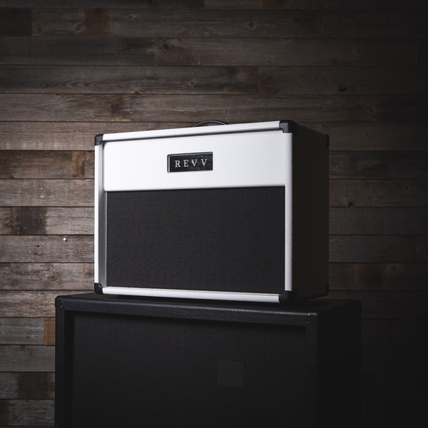 1x12 White Speaker Cabinet Revv Amplification