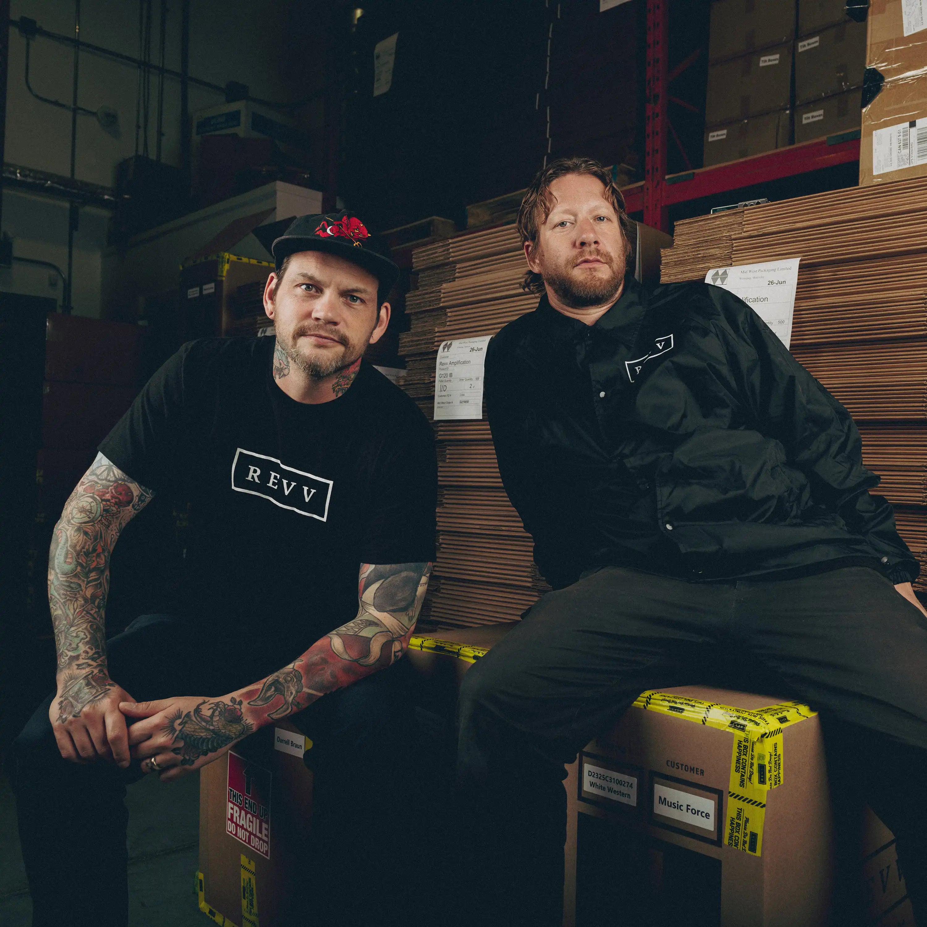 Comeback Kid wearing Revv Merch
